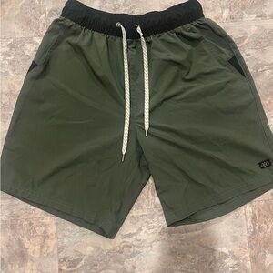 Leg3nd Green Drawstring Shorts